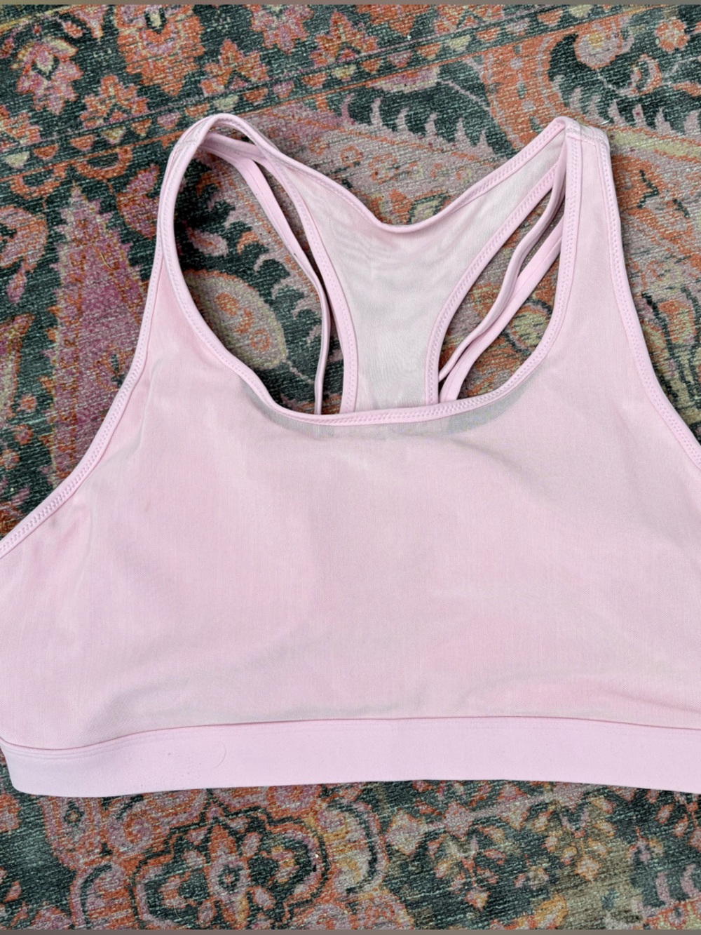 Fabletics Light Pink Racerback Sports Bra
